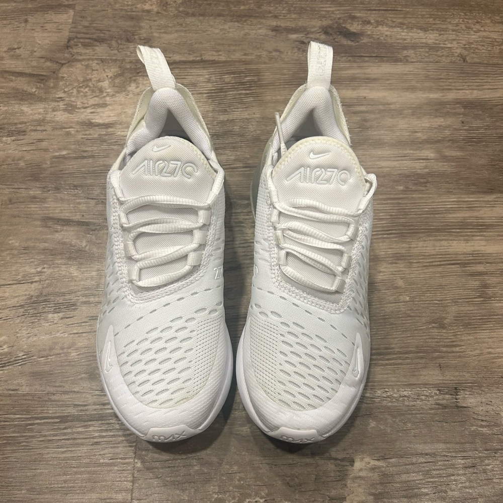 Nike Kids All-White Air Max 270 shoes